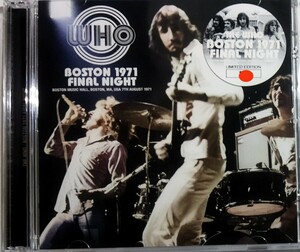 【送料ゼロ】The Who '71 Live Boston USA ザ・フー