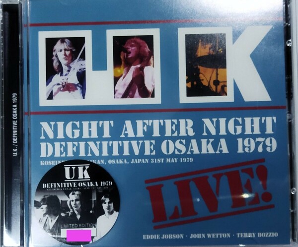 【送料ゼロ】U.K. '79 大阪 Live Osaka Japan UK King Crimson