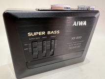 【送料無料】美品 当時物 昭和レトロ AIWA アイワ HS-G30 カセットレコーダー 再生専用 動作確認済 _画像1