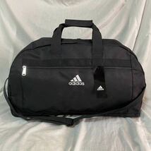 新品 正規品 アディダス 2way ボストンバッグ 38L 軽量 黒adidas 大容量 スポーツ 旅行 _画像3