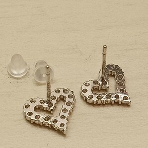 ☆K18wg★天然ダイヤ0.44ct☆ピアス☆60の画像8