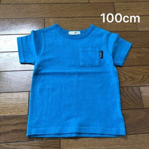 フタフタ　水色 Tシャツ　半袖　100cm