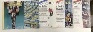 m0409-3.ザ・ニューヨーカー/the new yorker/アメリカ/週刊誌/小説/政治/文化/芸術/詩/エッセイ/風刺漫画/洋書/ディスプレイ/古本 セット