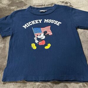 ミッキーマウス Tシャツ クラックプリント