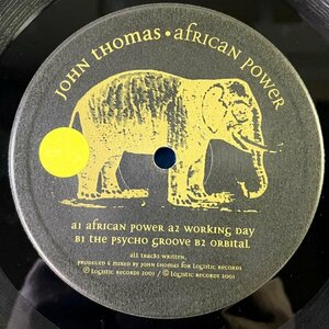【TECHNO】John Thomas - African Power / Logistic Records log 18 / VINYL 12 / France