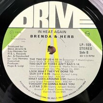 【FUNK】【SOUL】Brenda & Herb - In Heat Again / Drive Drive 109 / VINYL LP / US_画像4