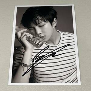 RM(BTS)* Korea sale [LOVE YOURSELF.'TEAR']O ver. steel photograph (2L size )* autograph autograph 