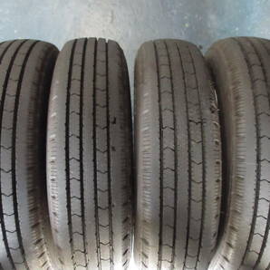 175/75R15 103/101N LT 2023年製 イボ残り バリ山 ブリヂストン BS R202 中古タイヤ4本セットの画像1