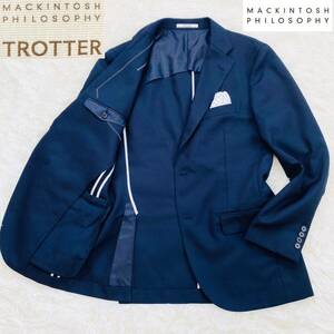 ★春・夏【超美品】マッキントッシュ 吸水速乾・高機能♪ TROTTER トロッター ジャケット 40(Lサイズ相当) ネイビー MACKINTOSH PHILOSOPHY