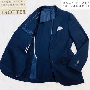 ★春・夏【超美品】マッキントッシュ 吸水速乾・高機能♪ TROTTER トロッター ジャケット 40(Lサイズ相当) ネイビー MACKINTOSH PHILOSOPHYの画像1