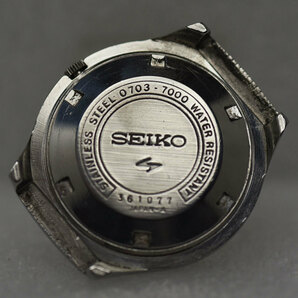 1973年 セイコー ELNIX エルニクス 変わり文字盤 電磁テンプ 0703-7000 ビンテージ 機械式 腕時計の画像6