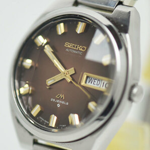 1974年 セイコー ロードマチック カットガラス 5606-7340 25石 ビンテージ 自動巻き 腕時計の画像2