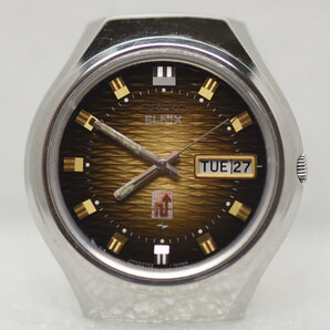 1973年 セイコー ELNIX エルニクス 変わり文字盤 電磁テンプ 0703-7000 ビンテージ 機械式 腕時計の画像1