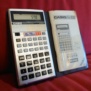 【CASIO】fx-570 Vintage SCIENTIFIC CALCULATOR カシオ 関数電卓 レトロ 電卓 の画像1