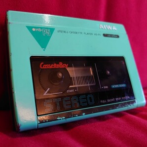 【AIWA】HS-P5 Cassette Boy vintage PORTABLE CASSETTE PLAYER アイワ レトロ ポータブル カセットプレーヤー の画像2