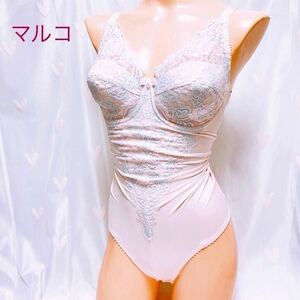 483 maru ko high class high leg body suit *tsurutsuru lustre polyester cloth * * adjustment goods * correction underwear pink color 