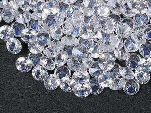 * Cubic Zirconia loose 6mm. together large amount approximately 100 piece set round cut human work diamond round brilliant cut Nw22