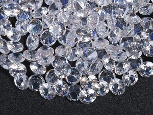 * Cubic Zirconia loose 8mm. together large amount 100 piece set round cut human work diamond round brilliant cut Nw9