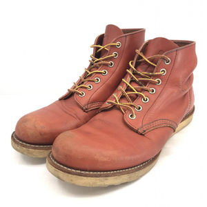 【中古】RED WING 12年製 8166 アイリッシュセッター プレーントゥ サイズ26.5cm オロラセット ブラウン レッドウィング[240017617447]