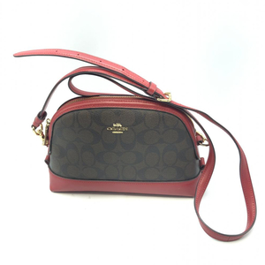 【中古】COACH ショルダーバッグ シグネチャー F76674　コーチ[240017616867]