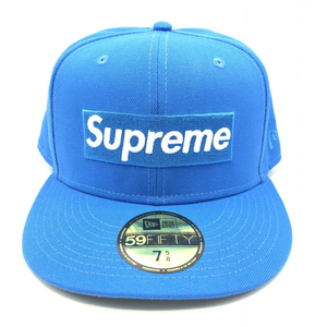 【中古】Supreme 24SS Sharpie Box Logo New Era サイズ7 5/8 ブルー　シュプリーム[240017619244]