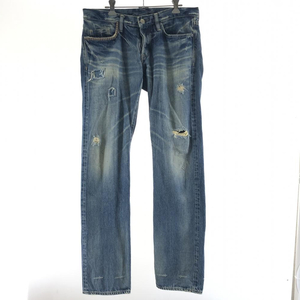 【中古】HYSTERIC GLAMOUR スタッズデニム サイズW32 インディゴ 0292AP14 ヒステリックグラマー [240017620253]