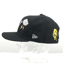 【中古】NEW ERA × JP THE WAVY サイズ7 5/8 ブラック つば裏汚れ有 ニューエラ ジェイピー ザ ウェイビー[240017619970]_画像2