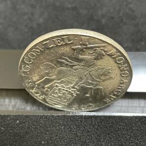 1758年 オランダ 馬上の騎士 アンティークコイン 銀貨 外国コインの画像3
