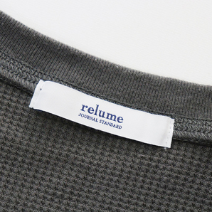 ジャーナルスタンダード レリューム JOURNAL STANDARD relume TCワッフルロングスリーブTシャツ F/グレー-.【2400073233936】の画像6