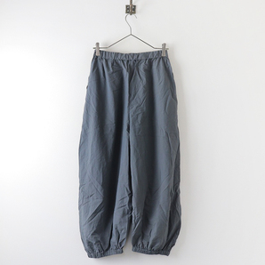 2023SS ナゴンスタンス nagonstans cropped balloon pants M/チャコールグレー クロップドバルーンパンツ ゴム イージー【2400013836777】の画像2