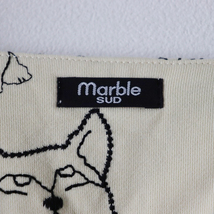 美品 2022SS マーブルシュッド marble SUD EMB Shiba 刺繍 コート/キナリ トップス ハオリ【2400013822763】_画像7