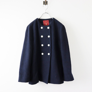  Rize taLisette wool no color double button coat 38/ navy outer [2400013830430]