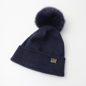 エーピーストゥディオ AP STUDIO ザッツアハット THATS A HAT 1pom Cashmere CAP/ネイビー カシミヤ混 キャップ ファー【2400013823326】の画像1