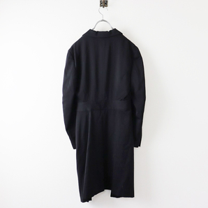 美品 希少 AD1988 トリココムデギャルソン tricot COMME des GARCONS バックロング ウールコート/ブラック アーカイブ【2400013830348】の画像2