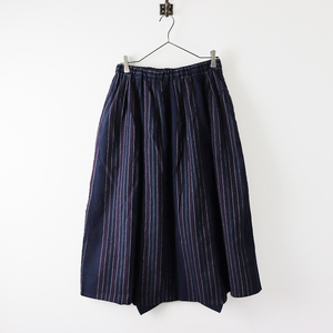 nachu Ran M Be mark dobrote.-MB Marque de BRODEUSES Easy stripe culotte F/ navy [2400013837507]