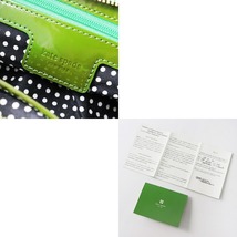 ケイトスペード kate spade stevie パテントXナイロン ハンドバッグ ◇グリーン かばん カバン【2400030065211】_画像10