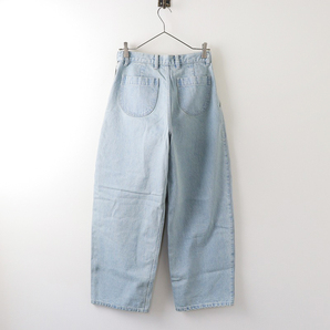 美品 マイ MY__ SIDE ZIP DENIM PANTS サイドジップデニムパンツ 0/ライトブルー ワイド ジーンズ【2400013838481】の画像2