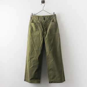 エムエイチエル マーガレットハウエル MHL. MARGARET HOWELL DRY COTTON CANVAS トラウザーズパンツ 1/カーキ【2400013851510】