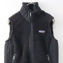 パタゴニア Patagonia RETRO X レトロX フリースベスト XS/ブラック ジレ ノースリーブ 前開き ハイネック ロゴ【2400013853538】_画像3