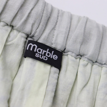 マーブルシュッド marble SUD EMB Denen 刺繍 ワイドパンツ F/ライトグレー ボトムス 総柄【2400013845083】_画像9