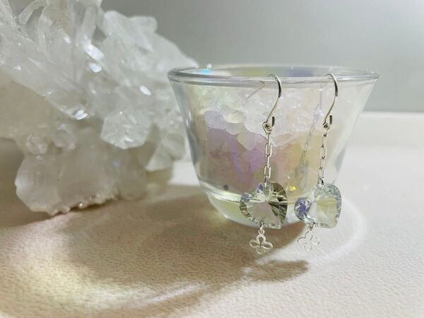天然石 グリーンアメジスト ピアス