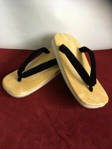  gentleman zori men's sandals setta sponge bottom black .L size new goods unused made in Japan 0320