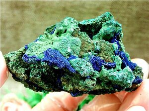 ◆AAAA級天然石極上質品アズライト【藍銅鉱】原石179U3-23U115D