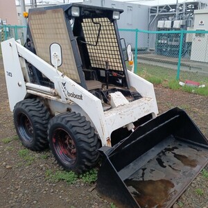 札幌市西区発☆TCM　ボブキャット　743　Bobcat スキッドステアローダー　4WD ディーゼルturbo　36PS　配送はご相談ください。　