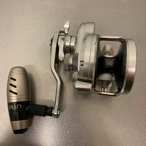 SHIMANO オシアジガージガー　2001NRHG リブレカスタムノブ　純正替えスプール付き