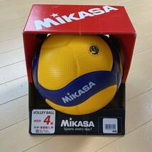 MIKASA ミカサ バレーボール 4号 イエロー/ブルー V400W 中学生 婦人用_画像1