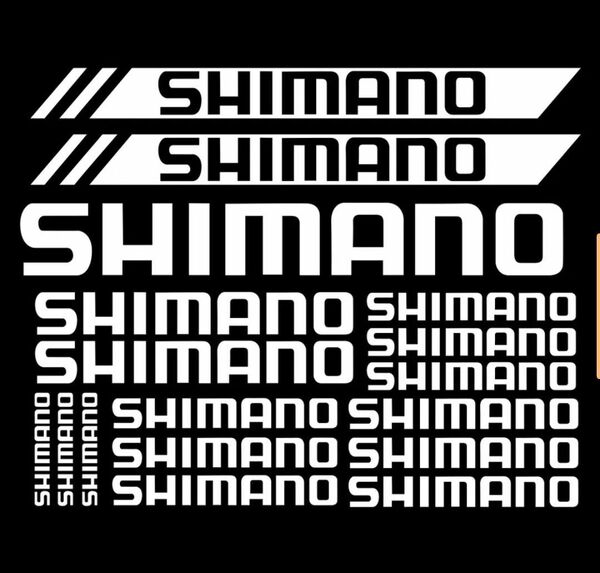 SHIMANO（シマノ）　ステッカー　白