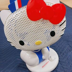 [S2] Hello Kitty yawing electric fan do cow car 2004 year made personal electric fan Sanrio 