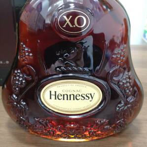 1円～ 未開栓 Hennessy ヘネシー XO 黒キャップ クリアボトル 700ml 40% 箱付 ブランデー コニャック 古酒 オールド ボトルの画像3