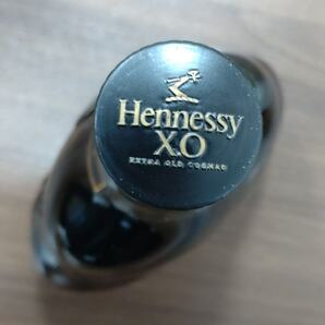 1円～ 未開栓 Hennessy ヘネシー XO 黒キャップ クリアボトル 700ml 40% 箱付 ブランデー コニャック 古酒 オールド ボトルの画像7